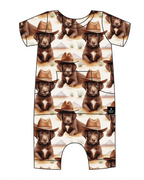 Front Opening Ready Set Romper® Shortie in Old Yellerstone