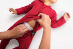 Front Opening Ready Set Romper® ZIP-IT! in Ribbed Crimson