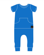 Front Opening Ready Set Romper® in Ribbed Sapphire