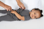 Reversible Opening Ready Set Romper® Twirl in Ribbed Stormy