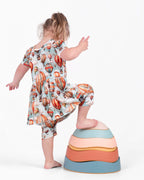 Reversible Opening Ready Set Romper® Shortie Twirl in Catch Me in the Clouds
