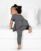 Reversible Opening Ready Set Romper® Twirl in Ribbed Stormy