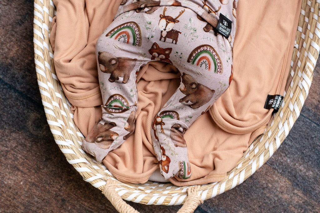 Front Opening Ready Set Romper® in Woodland Animals