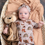Front Opening Ready Set Romper® in Woodland Animals