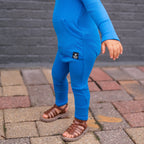 Front Opening Ready Set Romper® in Ribbed Sapphire
