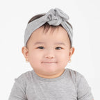 Headwrap in Ribbed Heather Grey