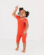 Front Opening Ready Set Romper® Shortie in Ribbed Coral