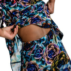 Reversible Opening Ready Set Romper® Twirl in Electric Garden