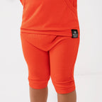 Front Opening Ready Set Romper® Shortie in Ribbed Coral