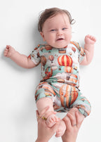Front Opening Ready Set Romper® Shortie in Catch Me in the Clouds