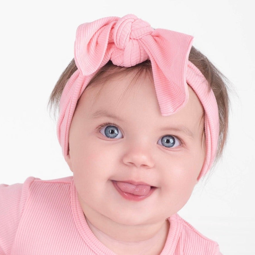 Headwrap in Ribbed Bubblegum