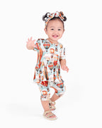 Reversible Opening Ready Set Romper® Shortie Twirl in Catch Me in the Clouds