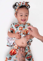 Reversible Opening Ready Set Romper® Shortie Twirl in Catch Me in the Clouds