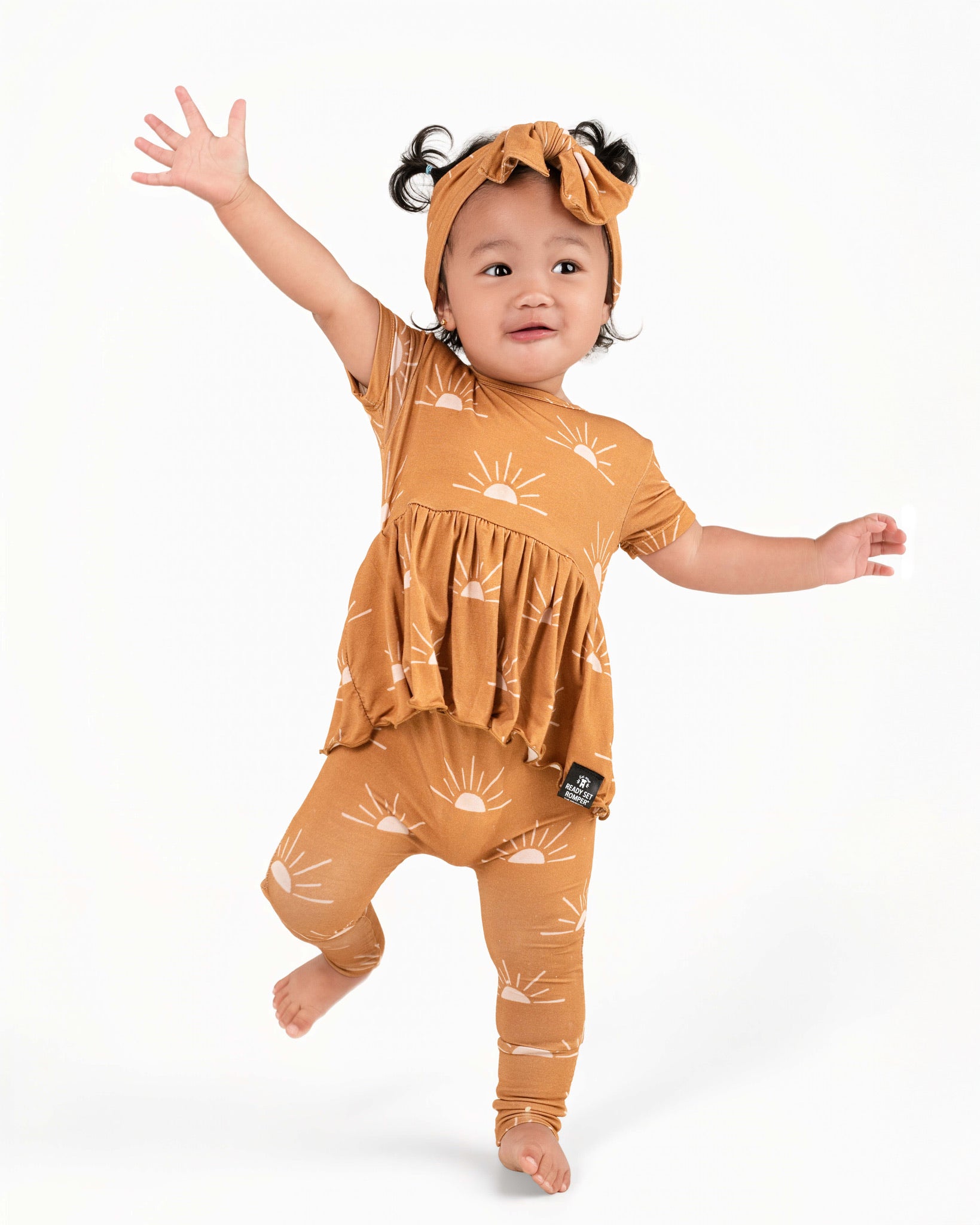 Reversible Opening Ready Set Romper® Twirl in Sunny