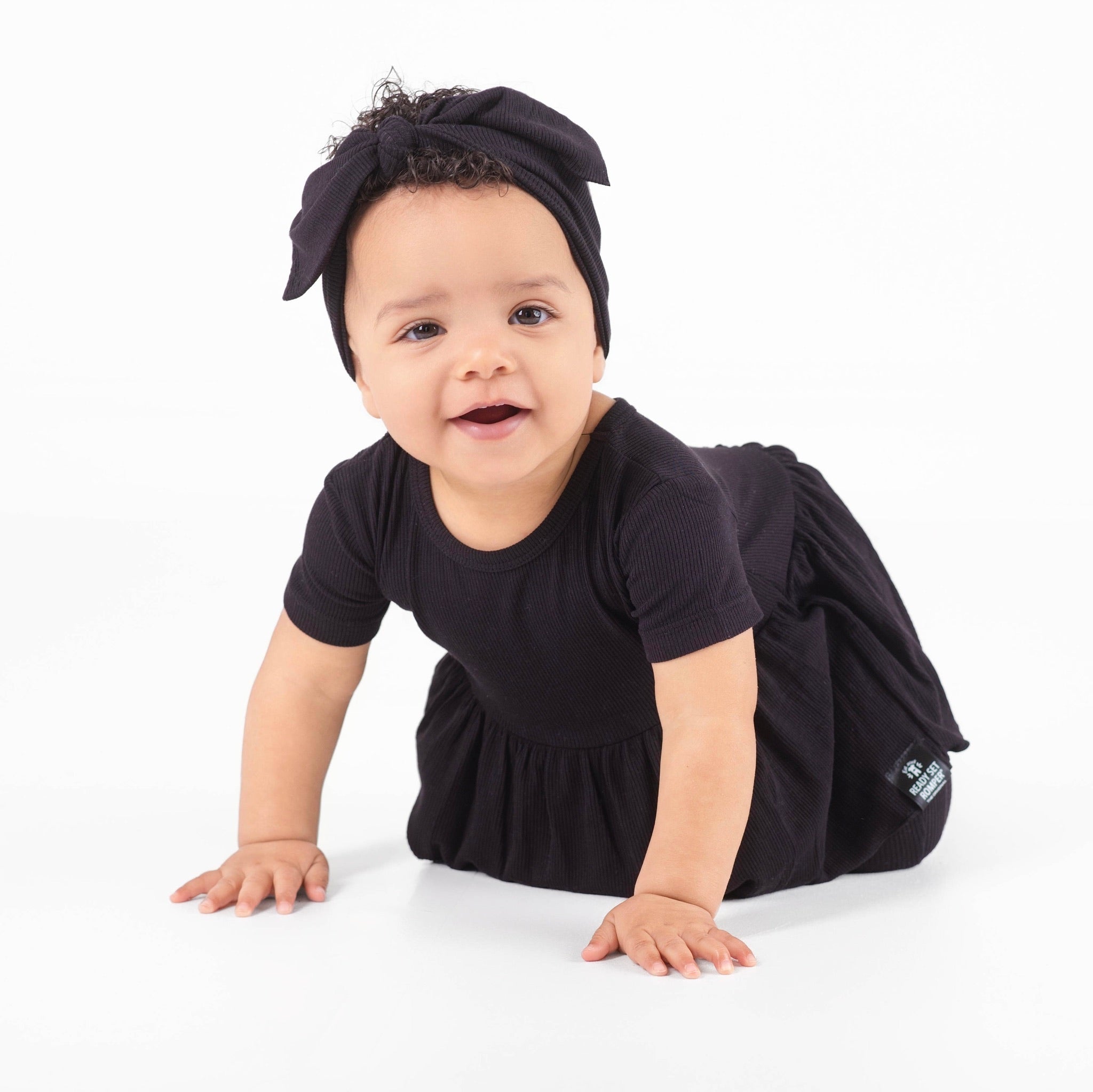 Headwrap in Ribbed Essential Midnight