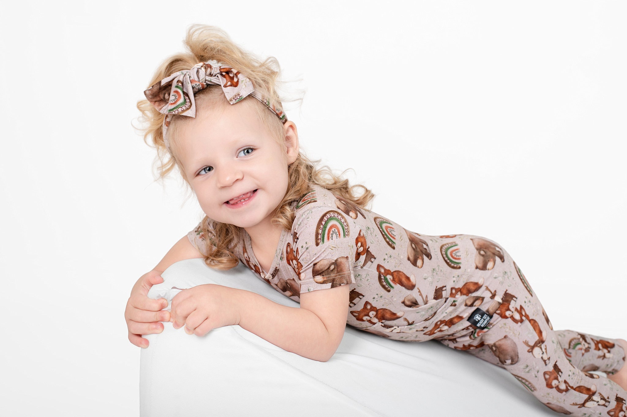 Front Opening Ready Set Romper® in Woodland Animals