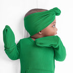 Headwrap in Ribbed Emerald