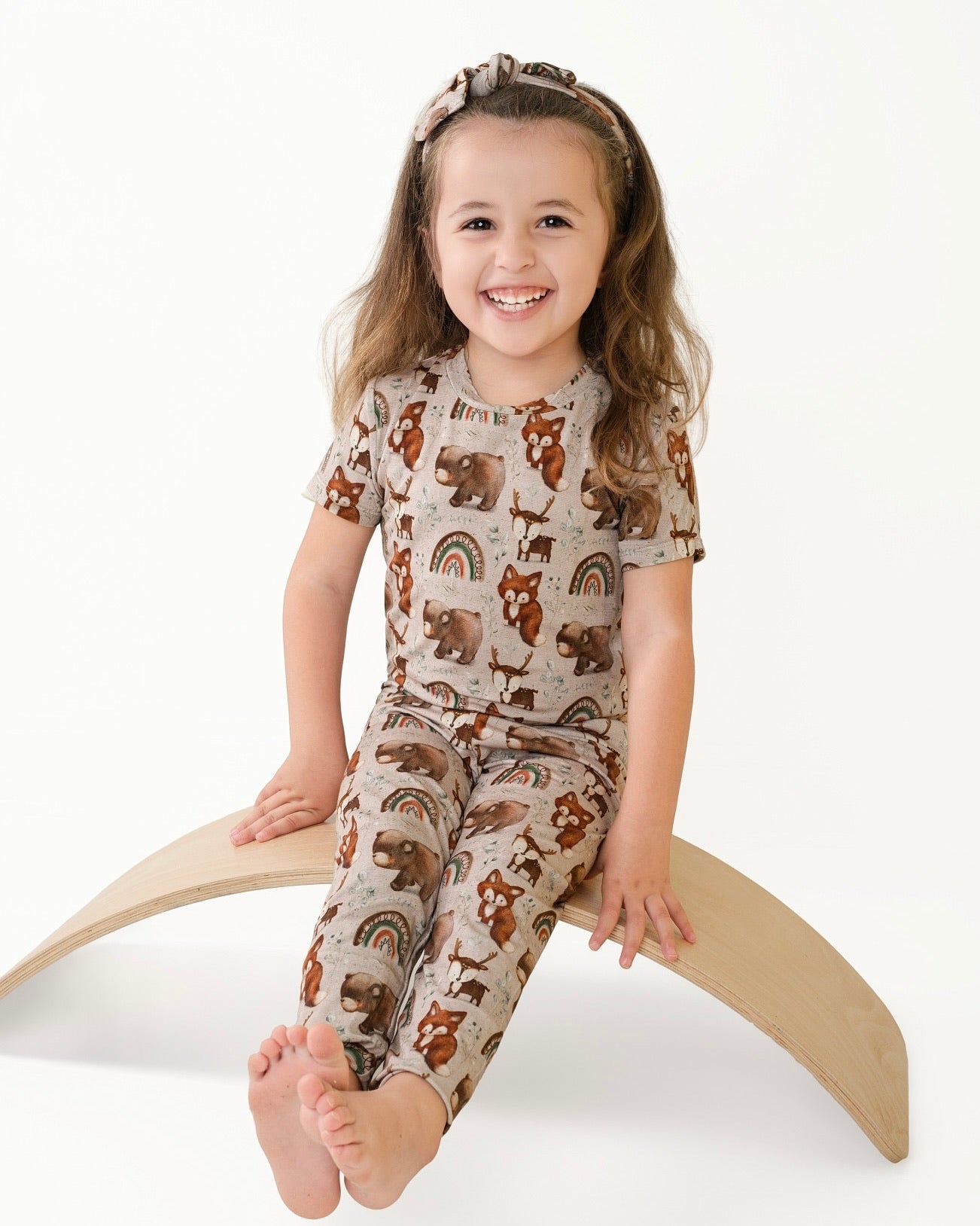 2 pc Loungewear Set in Woodland Animals