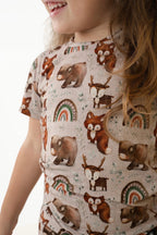 2 pc Loungewear Set in Woodland Animals