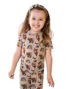 2 pc Loungewear Set in Woodland Animals