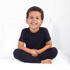 2 pc Loungewear Set in Ribbed Essential Midnight