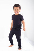 2 pc Loungewear Set in Ribbed Essential Midnight