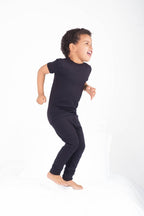 2 pc Loungewear Set in Ribbed Essential Midnight