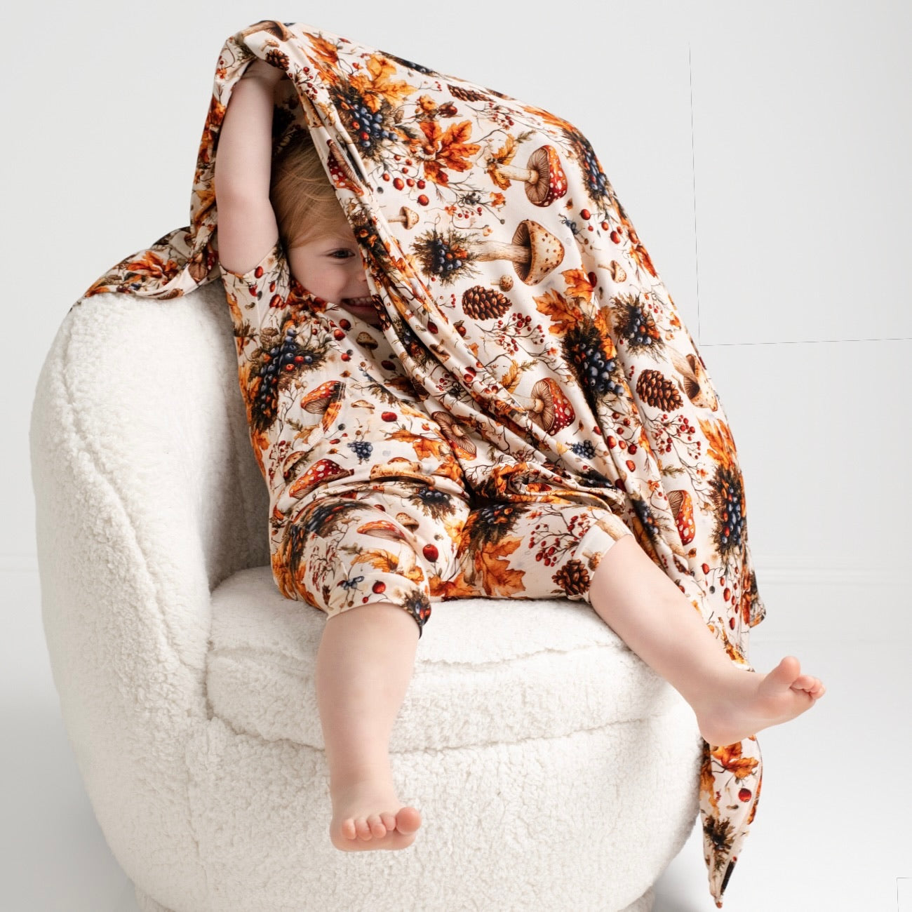 Blanket in Mushrooms