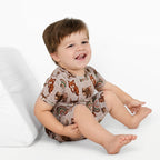 Front Opening Ready Set Romper® Shortie in Woodland Animals