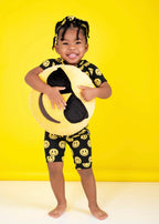 Front Opening Ready Set Romper® ZIP-IT! Shortie in Vibe Check