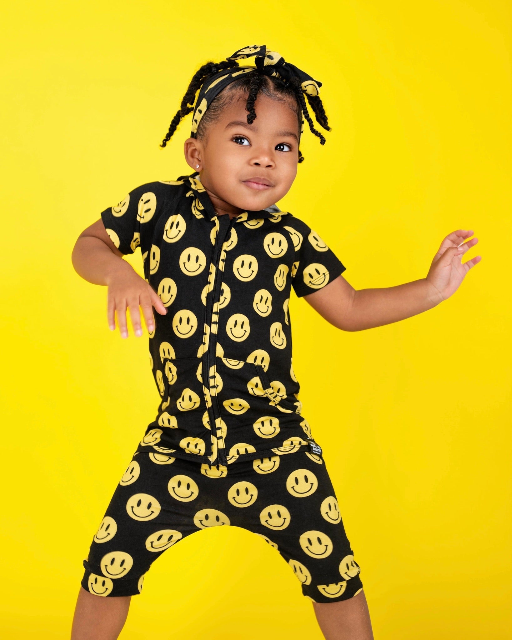 Front Opening Ready Set Romper® ZIP-IT! Shortie in Vibe Check
