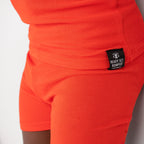 2 pc Loungewear Set in Ribbed Coral