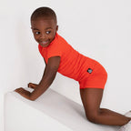 2 pc Loungewear Set in Ribbed Coral