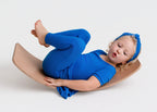 Reversible Opening Ready Set Romper® Twirl in Ribbed Sapphire