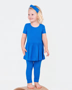 Reversible Opening Ready Set Romper® Twirl in Ribbed Sapphire