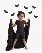 Front Opening Ready Set Romper® Shortie in Ribbed Essential Midnight