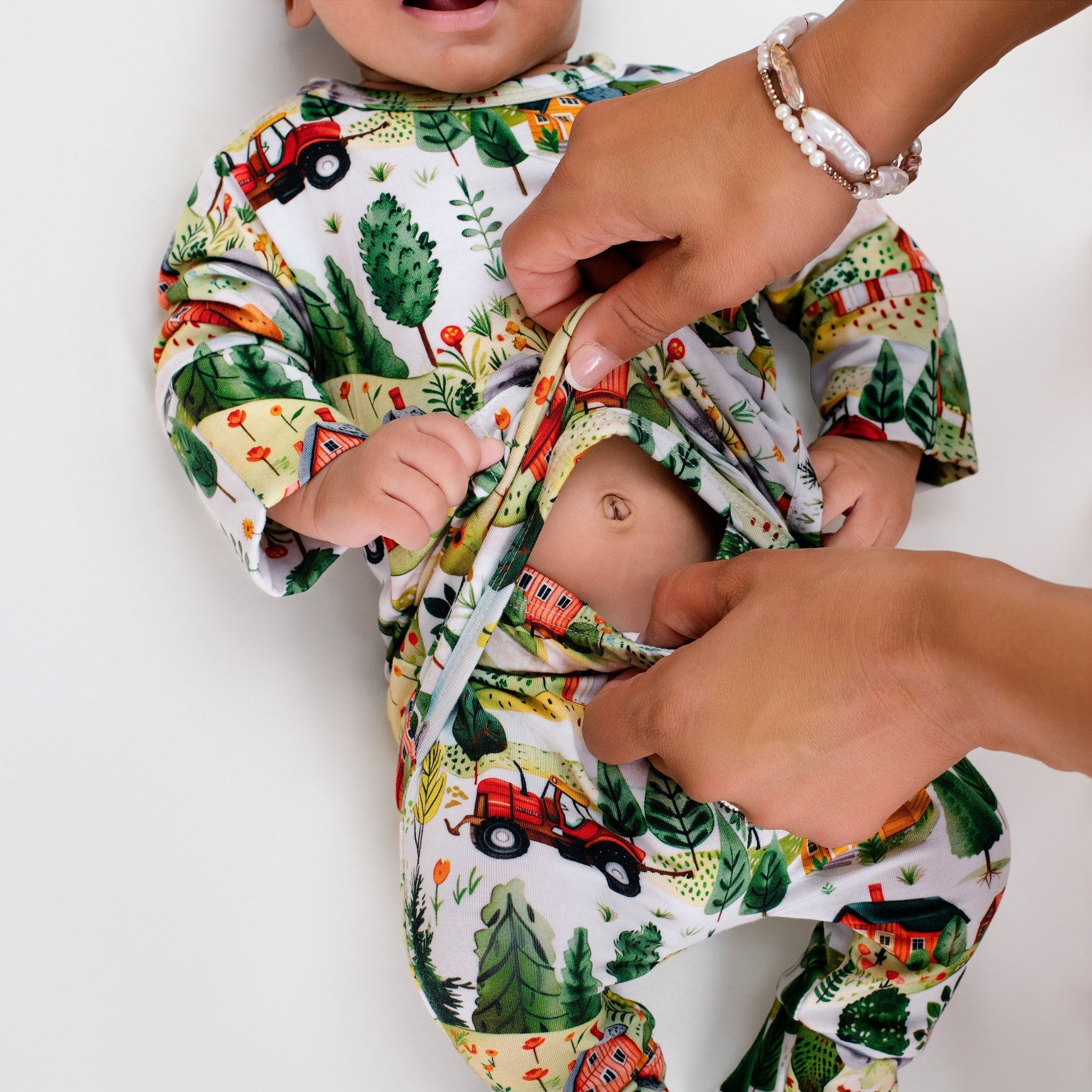Front Opening Ready Set Romper® in Farmland