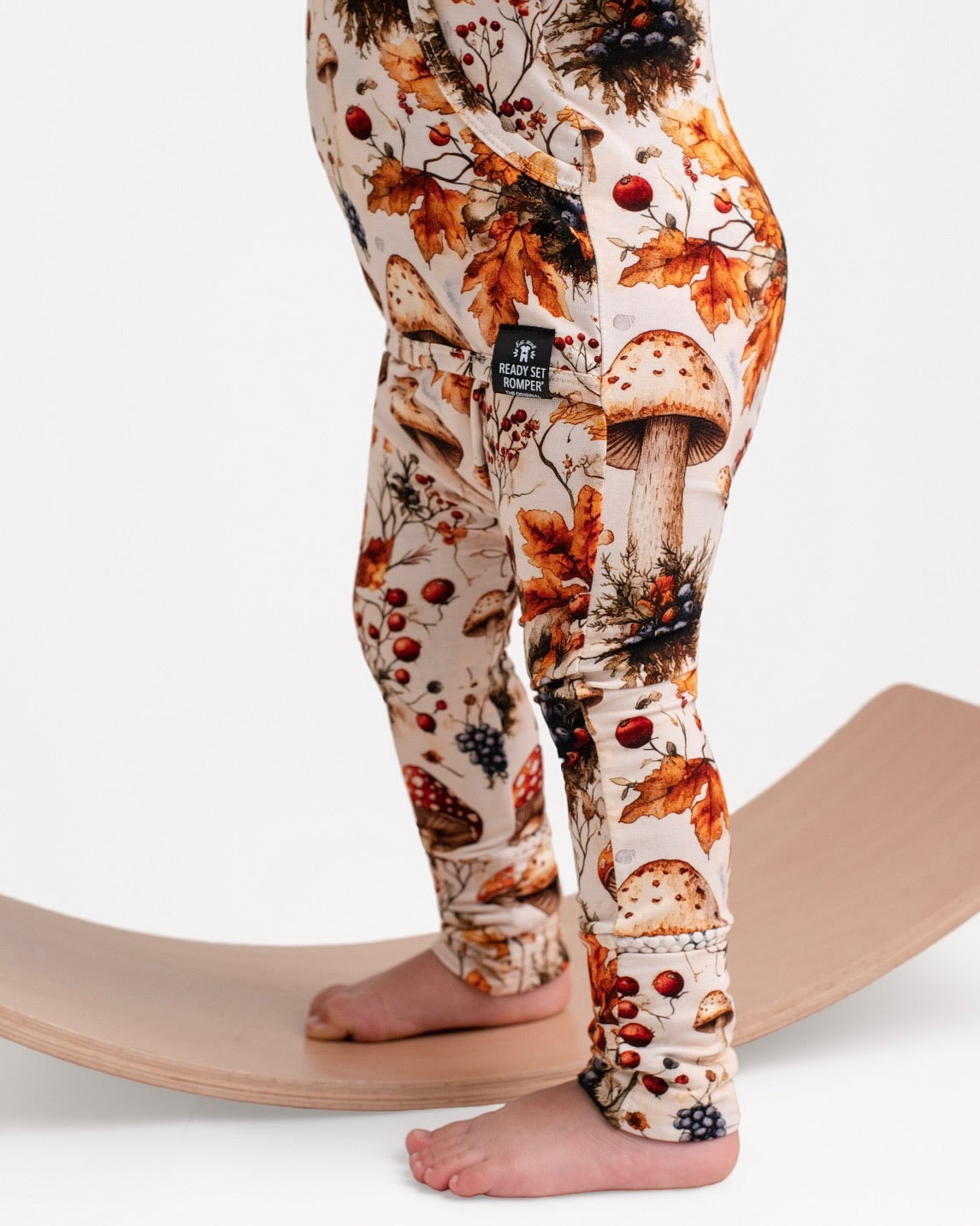 Front Opening Ready Set Romper® in Mushrooms