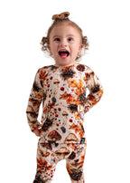 Front Opening Ready Set Romper® in Mushrooms