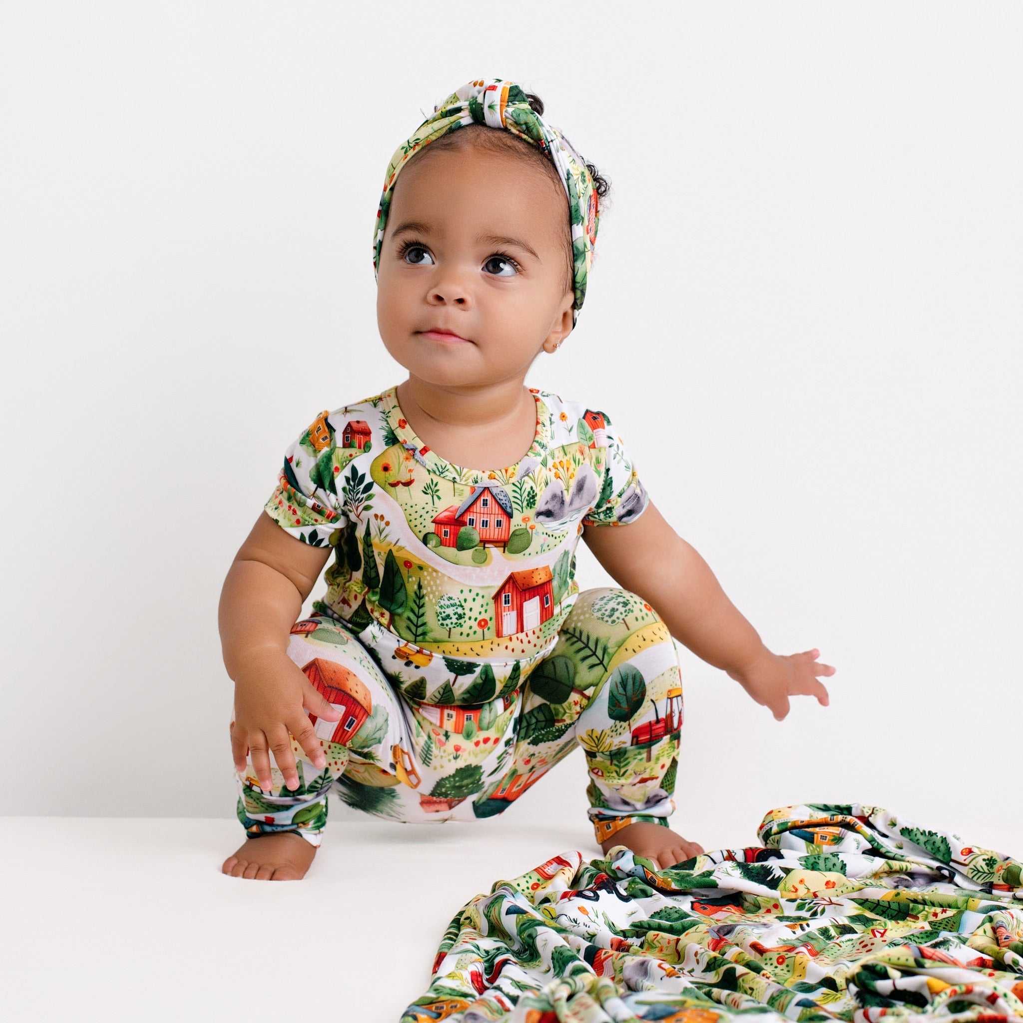 Front Opening Ready Set Romper® in Farmland