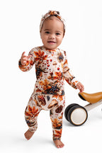 Front Opening Ready Set Romper® in Mushrooms