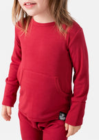 Front Opening Ready Set Romper® in Ribbed Crimson