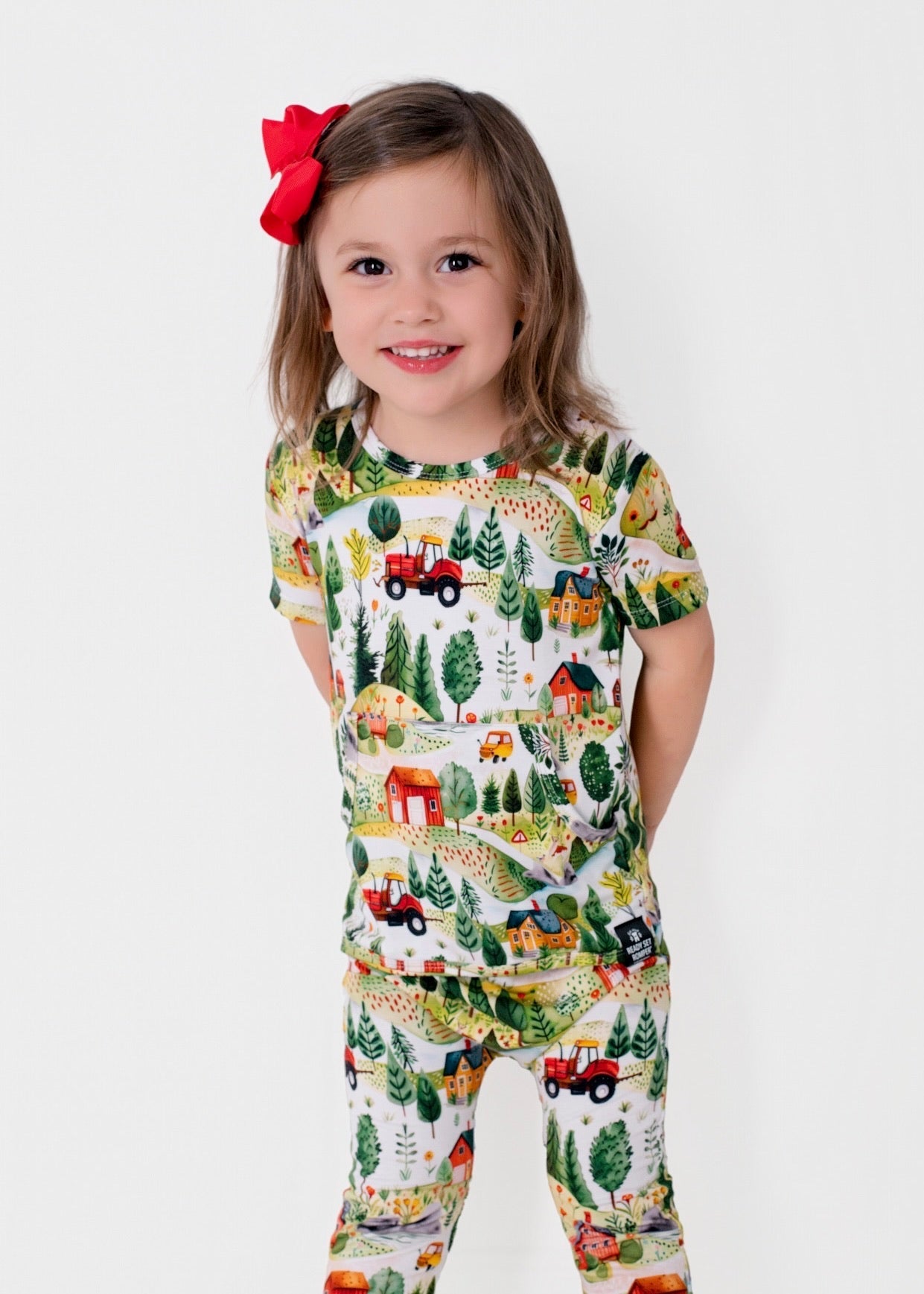 Front Opening Ready Set Romper® in Farmland
