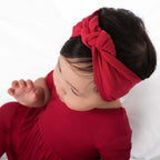 Headwrap in Ribbed Crimson
