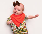 Bib in Ribbed Coral