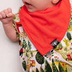 Bib in Ribbed Coral