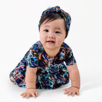 Reversible Opening Ready Set Romper® Twirl in Electric Garden