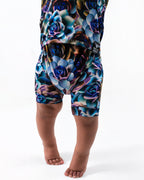 Front Opening Ready Set Romper® Shortie in Electric Garden