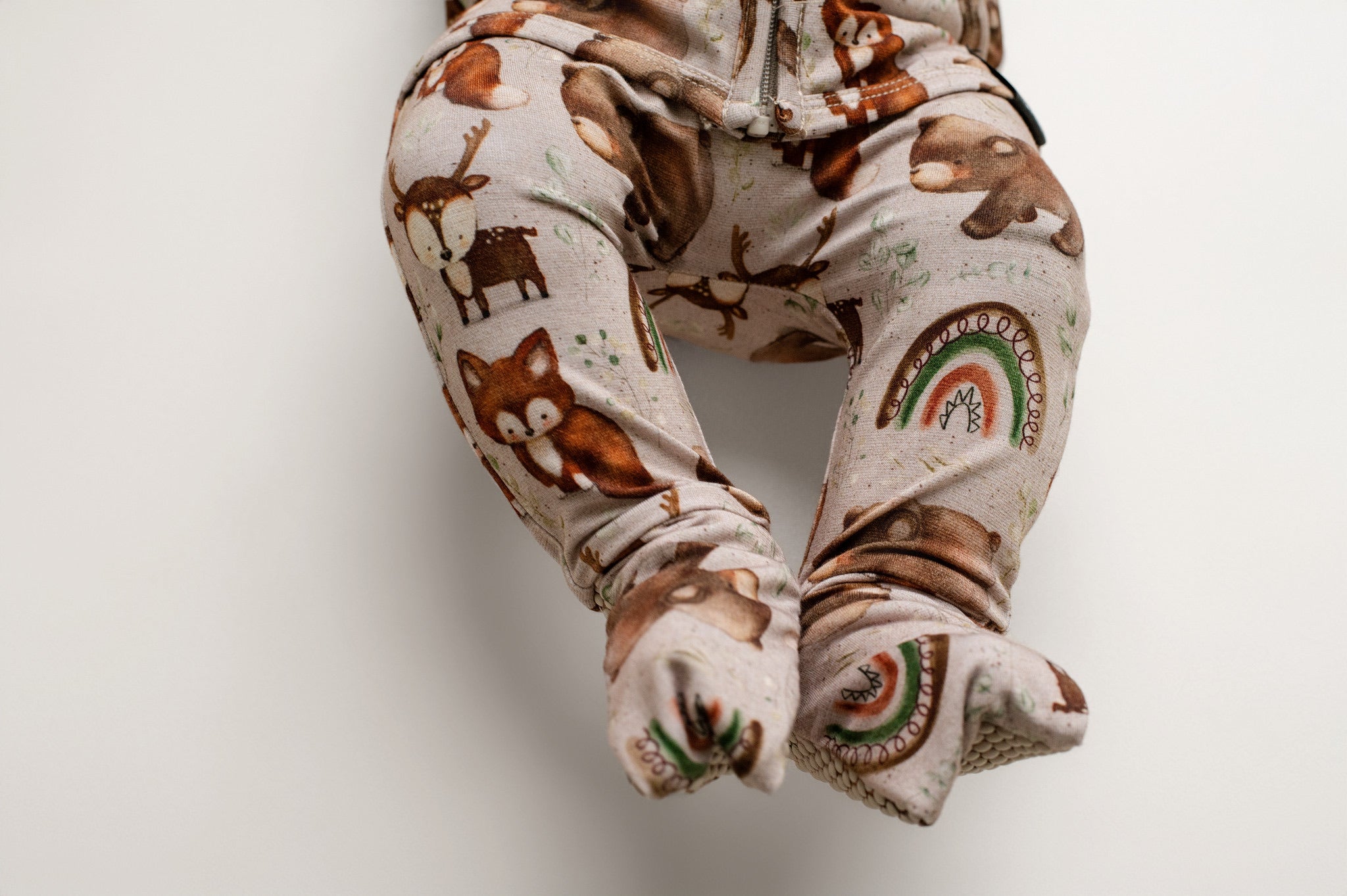 Front Opening Ready Set Romper® ZIP-IT! in Woodland Animals