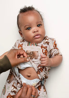 Front Opening Ready Set Romper® in Woodland Animals